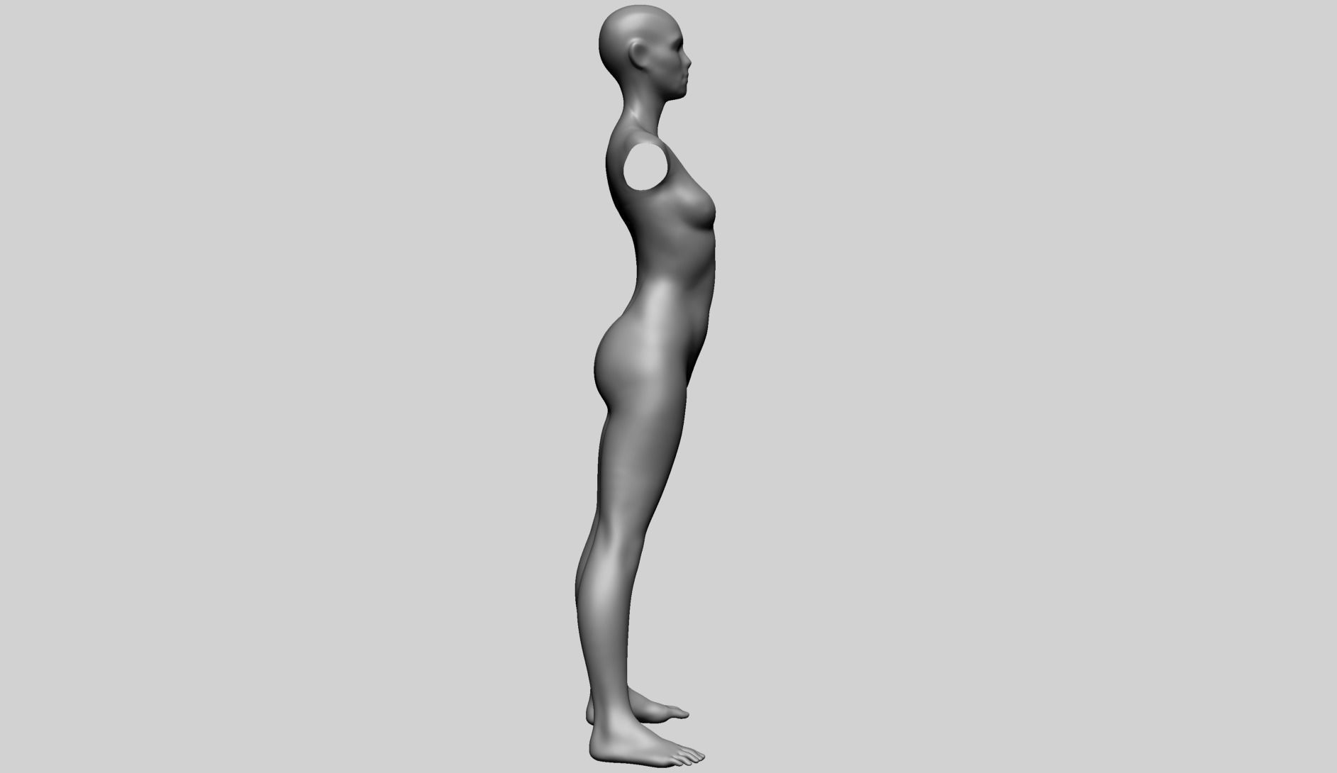 Female Basemesh B 3D model_7