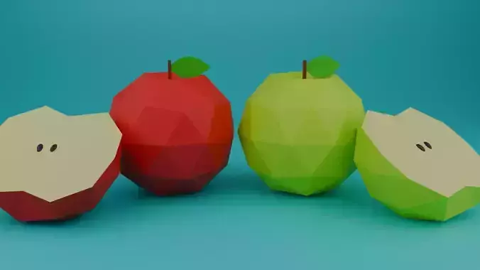 Apple Low Poly