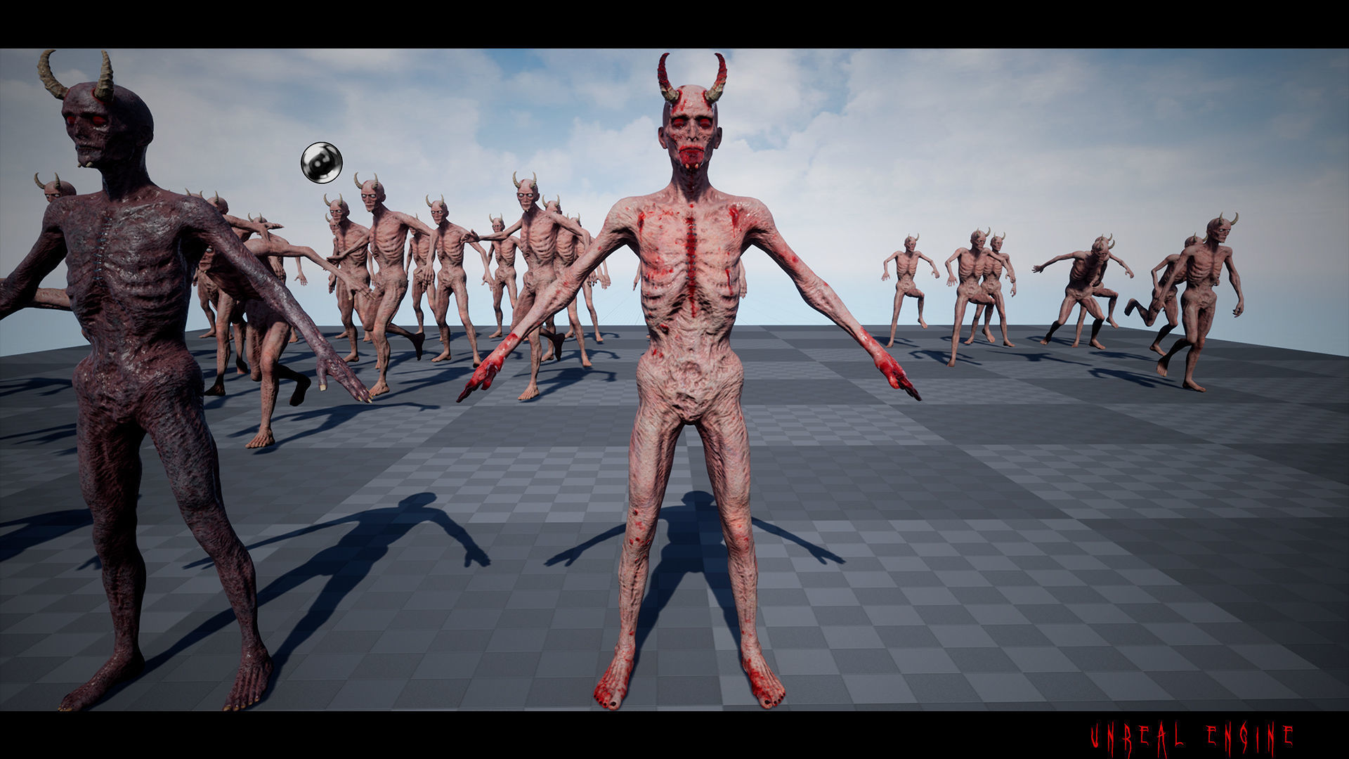 The Demon game character for Horror and Fantasy games Low-poly 3D model_18