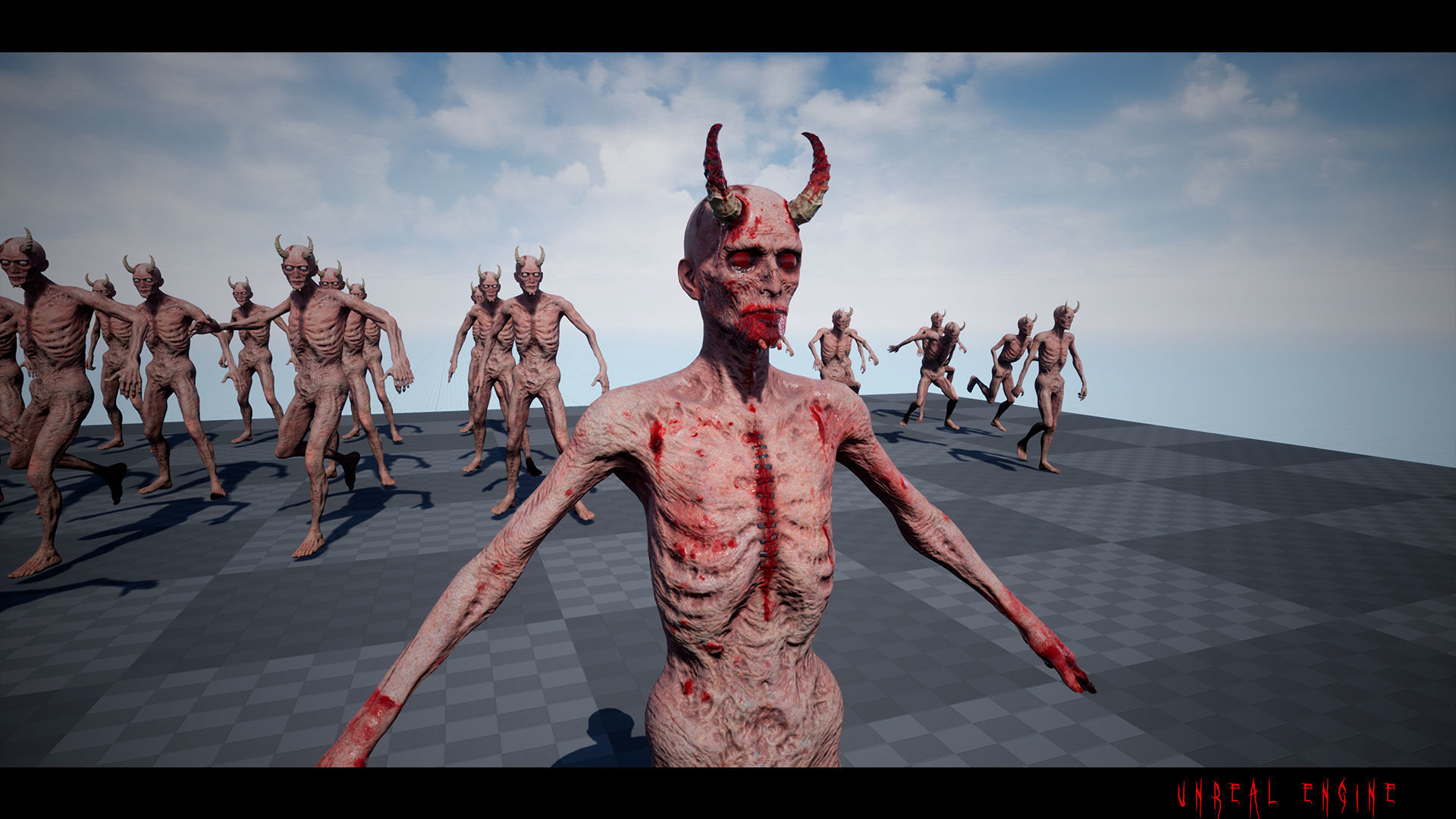 The Demon game character for Horror and Fantasy games Low-poly 3D model_19