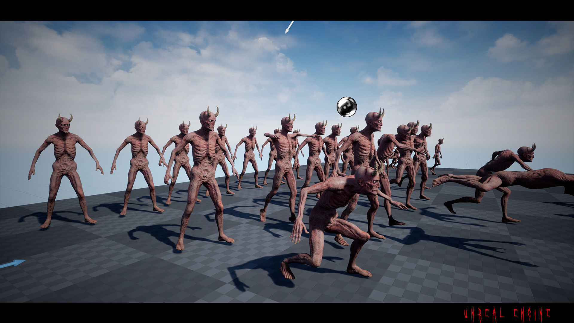 The Demon game character for Horror and Fantasy games Low-poly 3D model_21