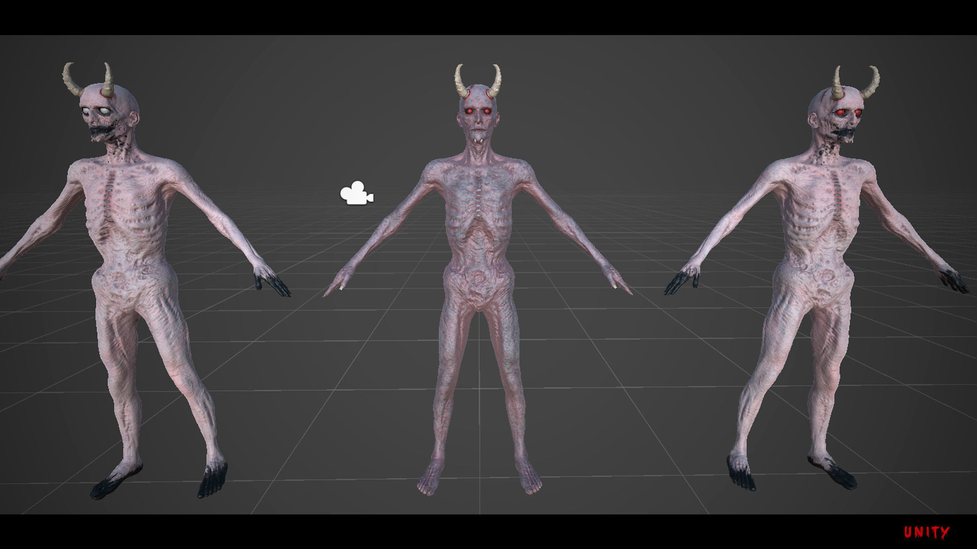 The Demon game character for Horror and Fantasy games Low-poly 3D model_24