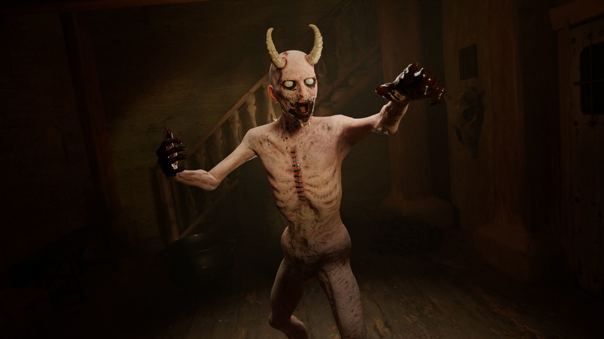 The Demon game character for Horror and Fantasy games Low-poly 3D model_5