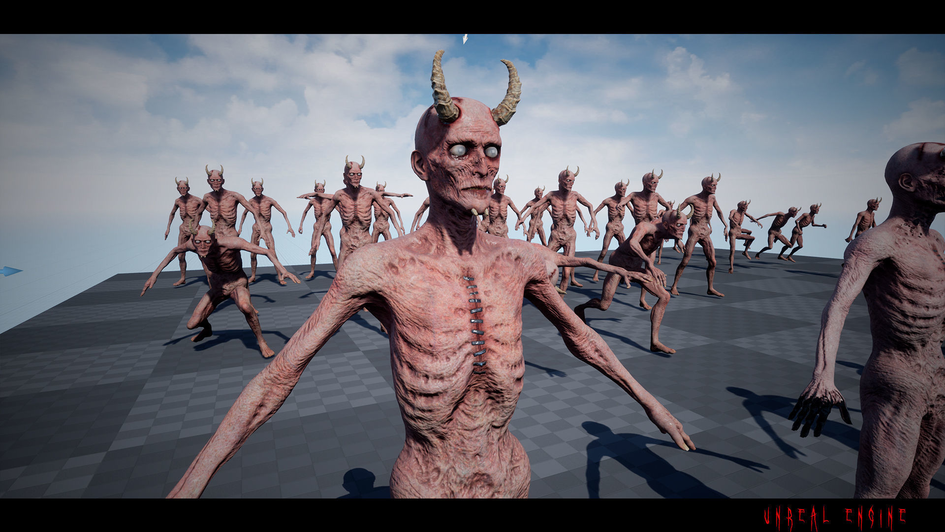 The Demon game character for Horror and Fantasy games Low-poly 3D model_11