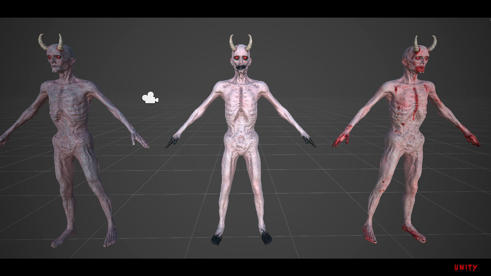 The Demon game character for Horror and Fantasy games Low-poly 3D model_25