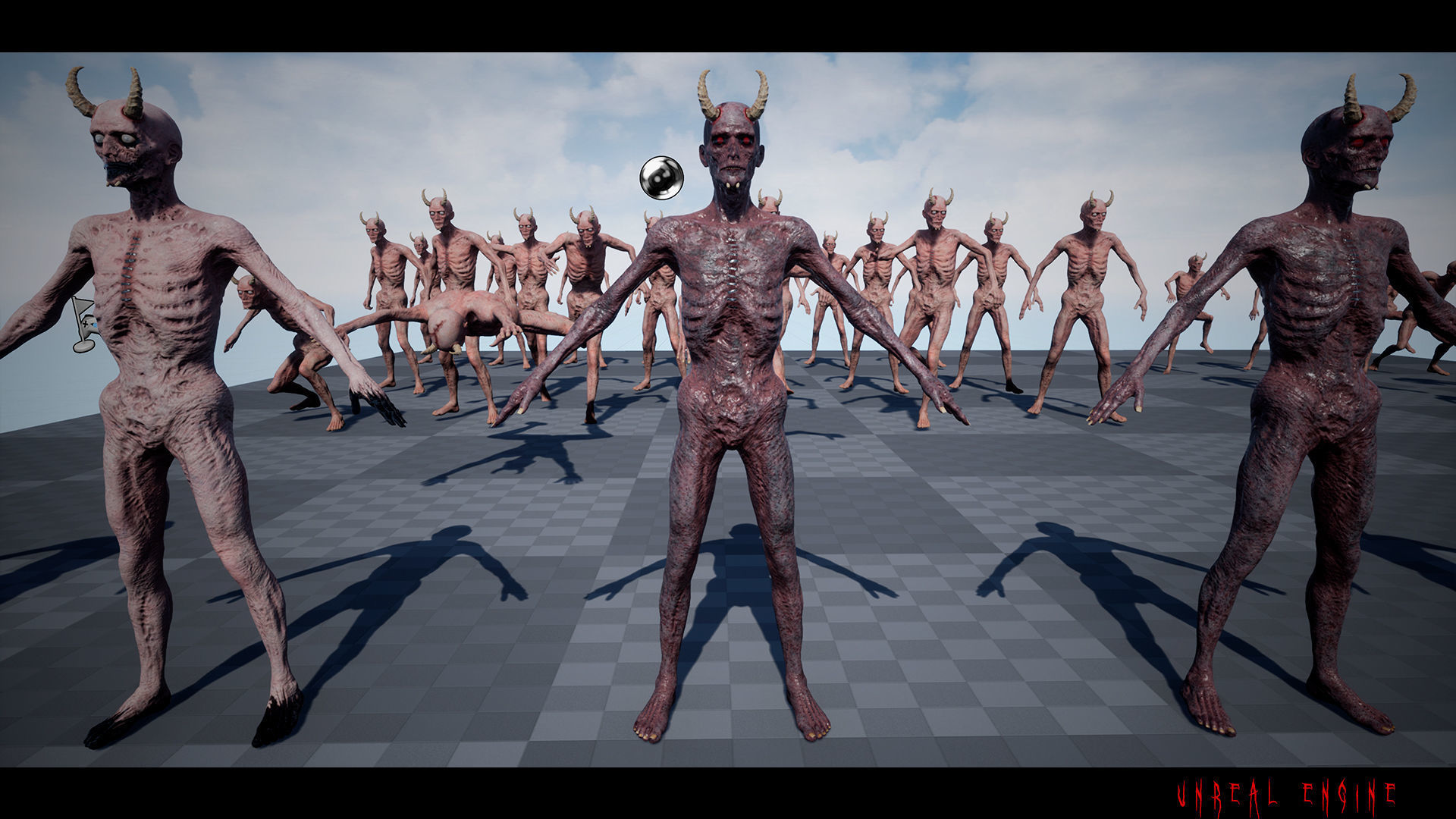 The Demon game character for Horror and Fantasy games Low-poly 3D model_14