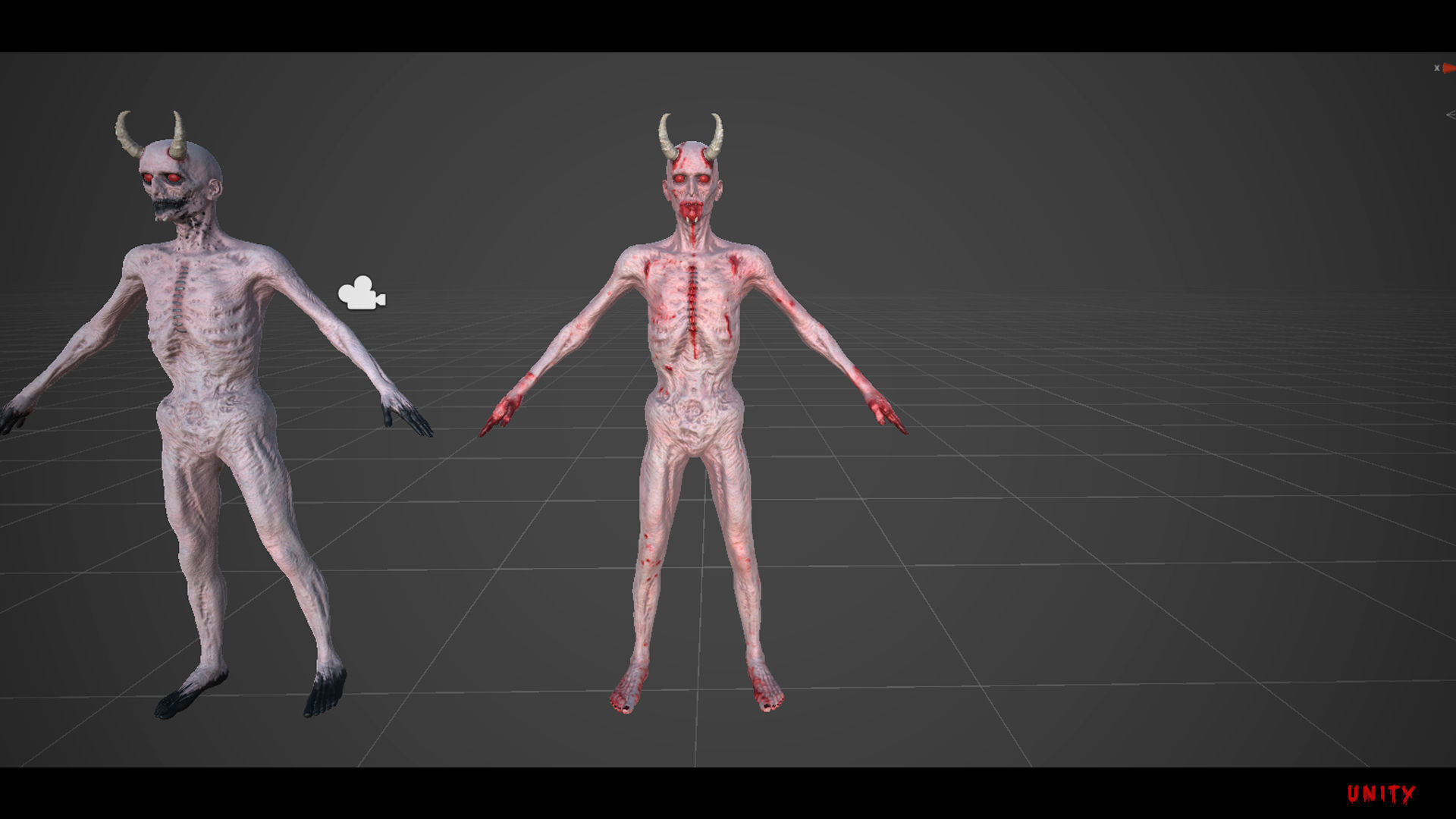 The Demon game character for Horror and Fantasy games Low-poly 3D model_26