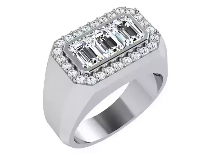 Emerald Diamond Band 4350