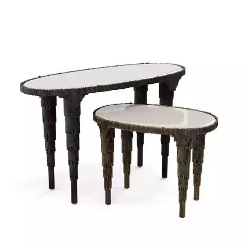 Alexander Lamont Lapis Side Tables  3D model