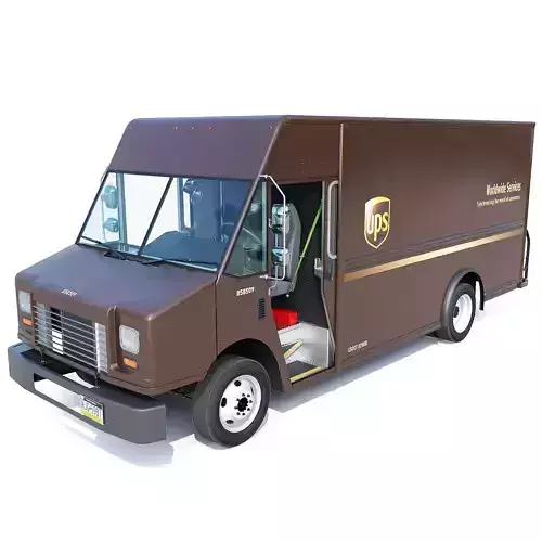 Step van UPS mail Truck