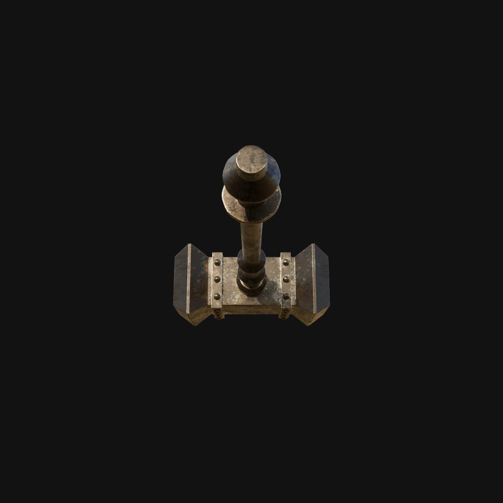 Celestial 3D Model of Seraphims Light Hammer for Divine Interven 3D model_6