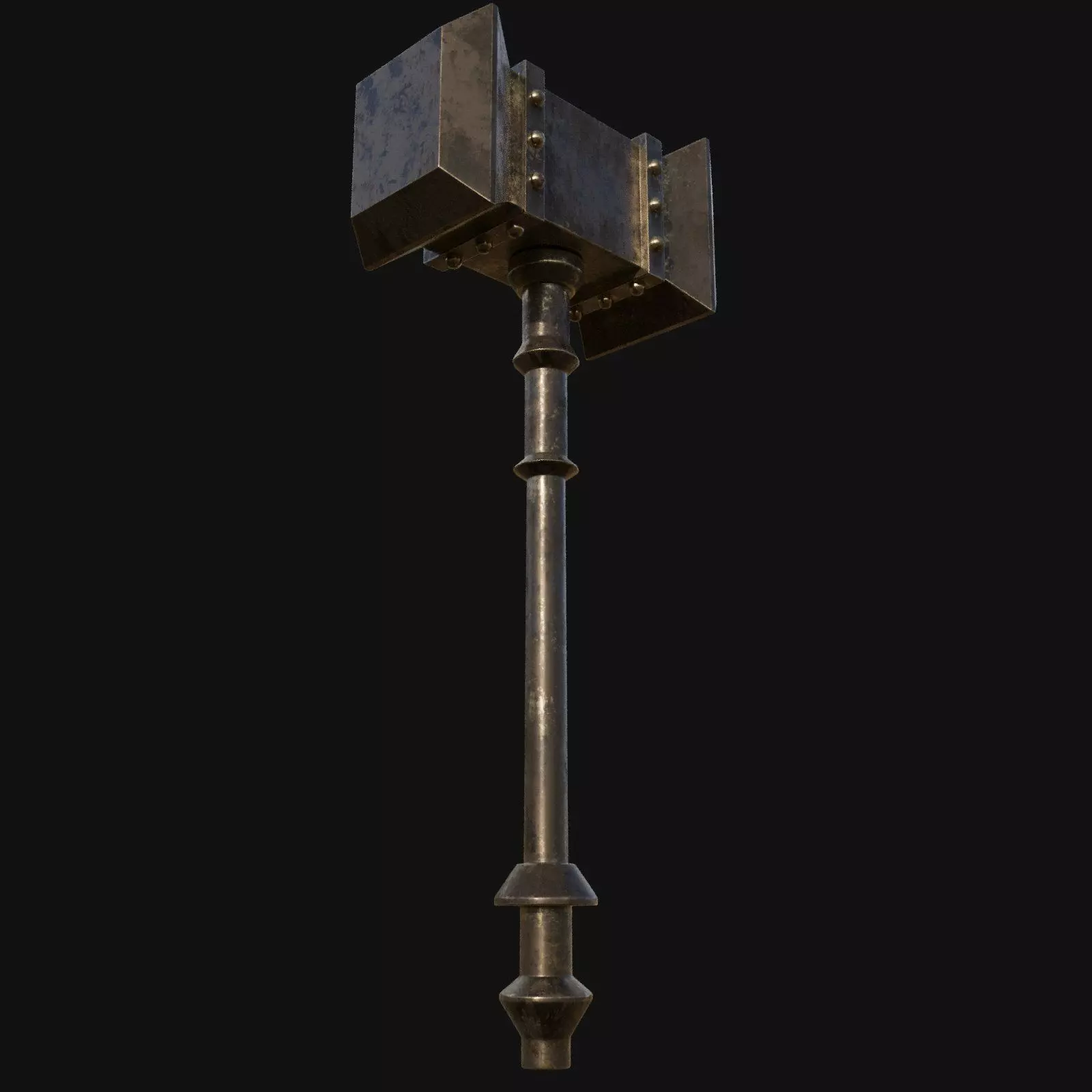 Celestial 3D Model of Seraphims Light Hammer for Divine Interven 3D model_0