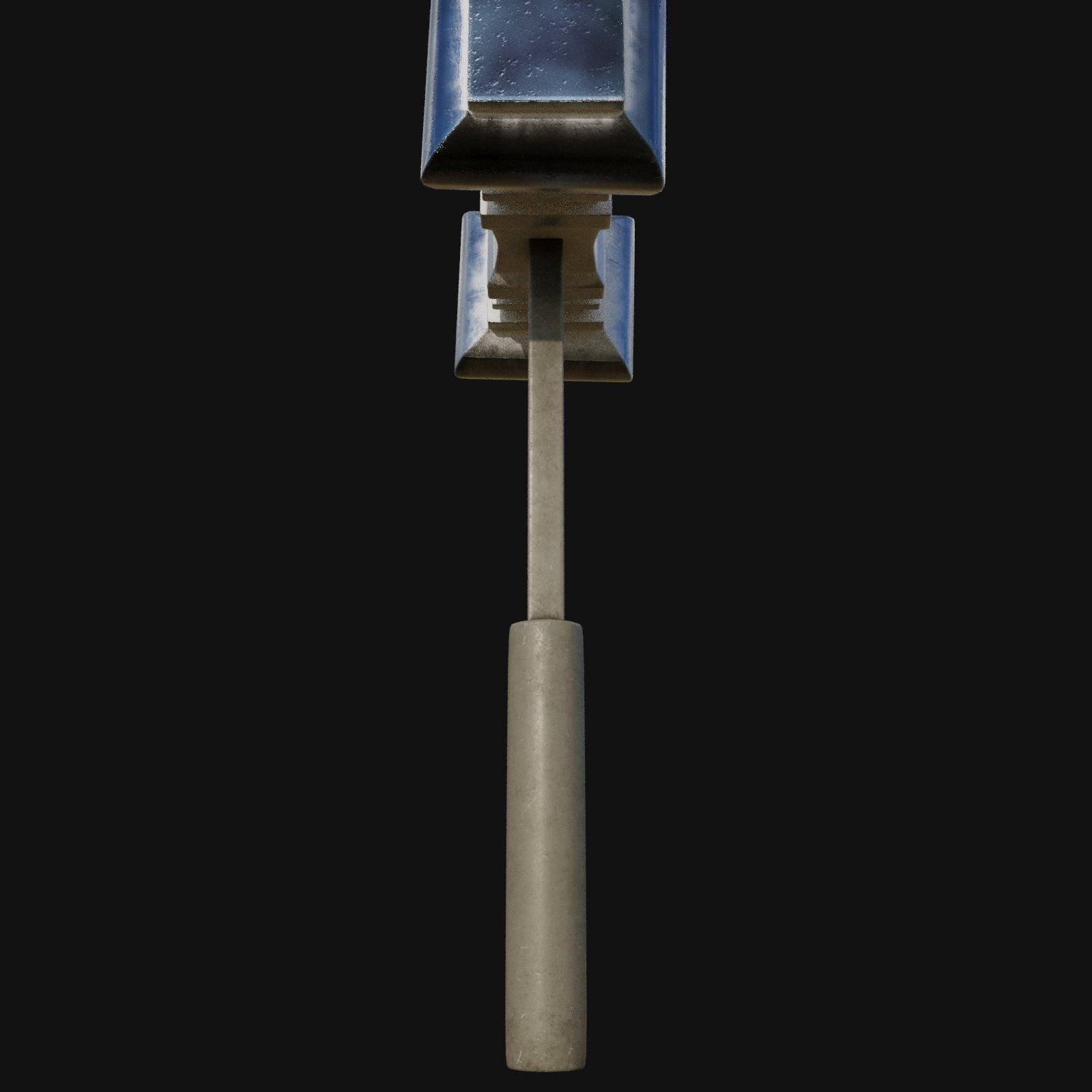 Futuristic 3D Model of Cybernetic Hammer for Sci Fi Battles 3D model_3