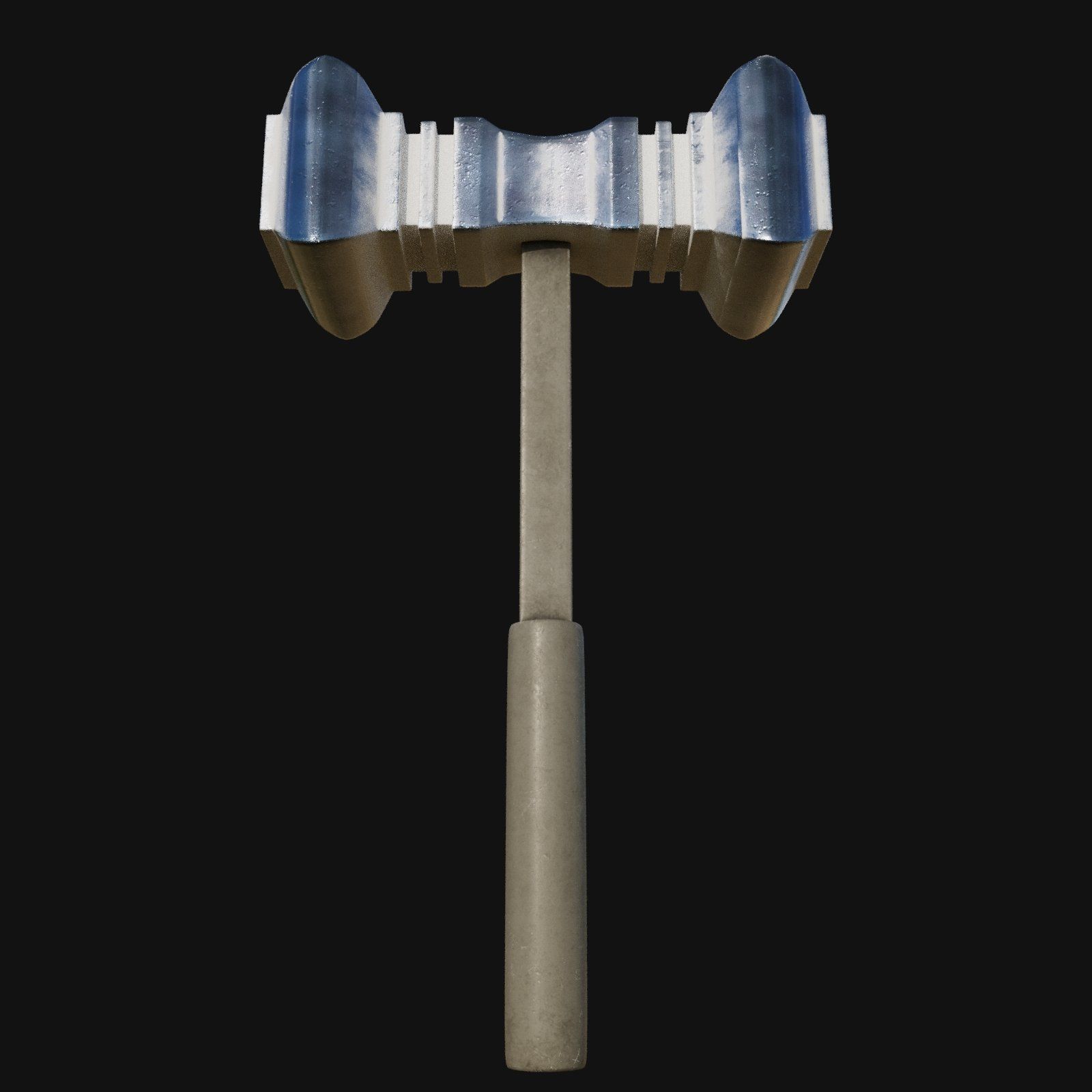 Futuristic 3D Model of Cybernetic Hammer for Sci Fi Battles 3D model_9