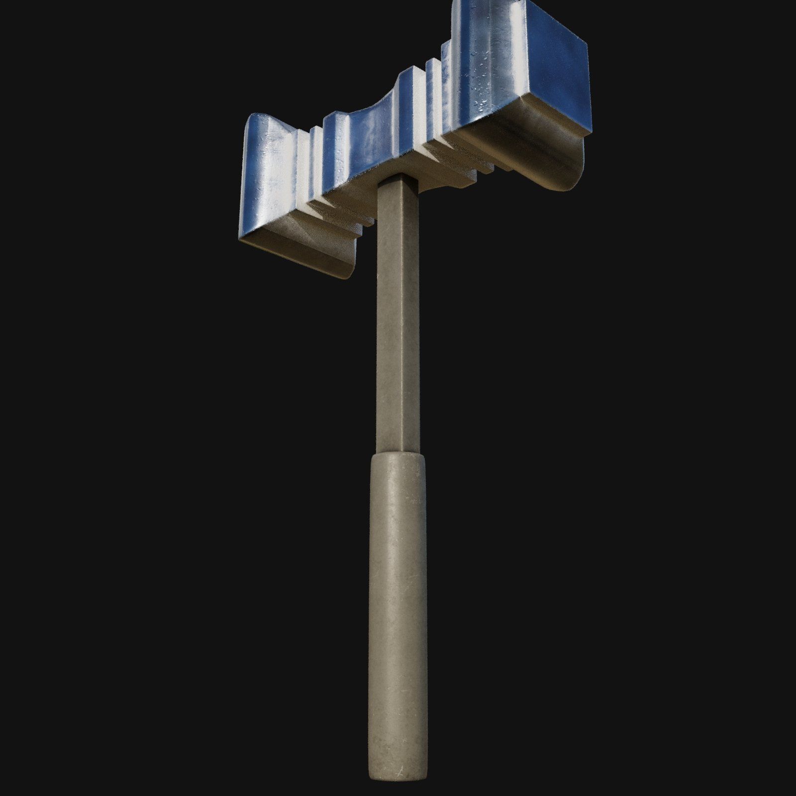 Futuristic 3D Model of Cybernetic Hammer for Sci Fi Battles 3D model_6