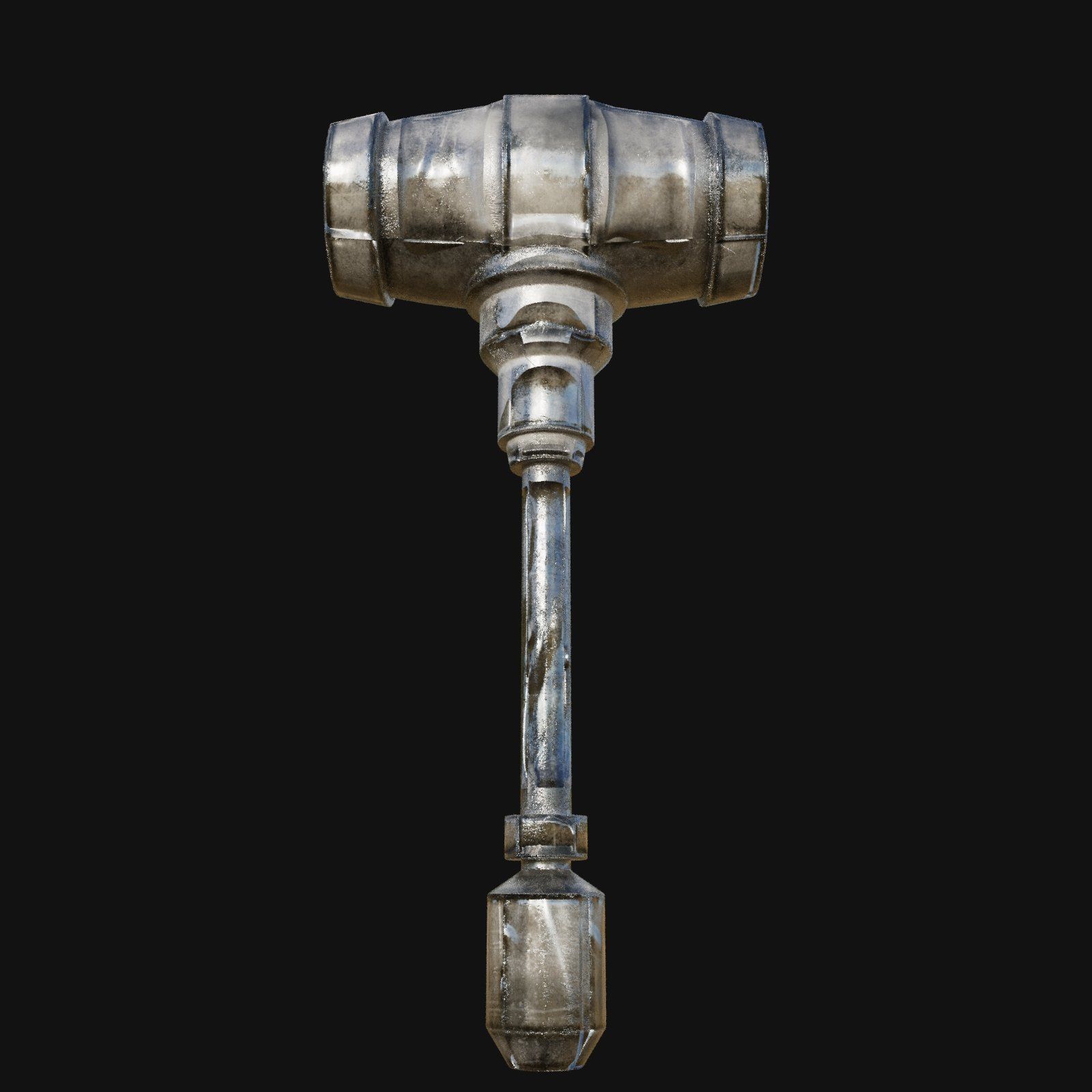 Steampunk 3D Model of Engineers Hammer for Mechanical Mayhem 3D model_9