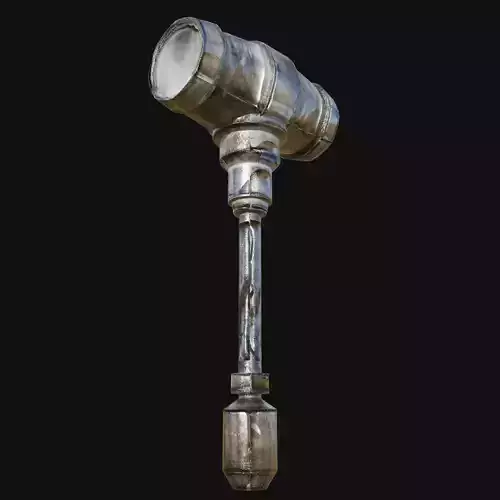 Steampunk 3D Model of Engineers Hammer for Mechanical Mayhem