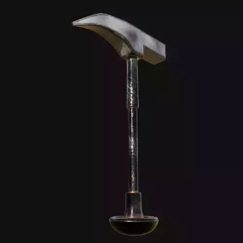 Mystical 3D Model of Shamans Spirit Hammer for Tribal Rituals