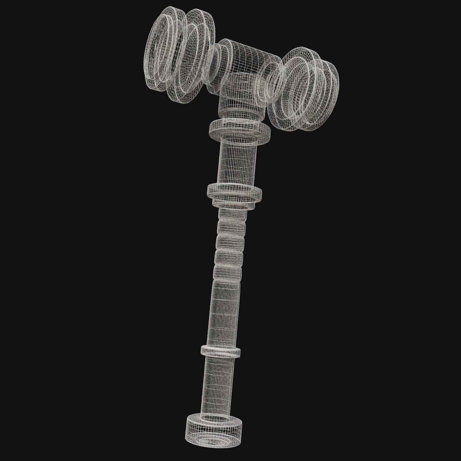 Divine 3D Model of Angelic Hammer for Heavenly Conquests 3D model_4