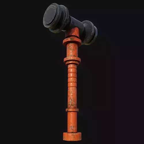 Divine 3D Model of Angelic Hammer for Heavenly Conquests