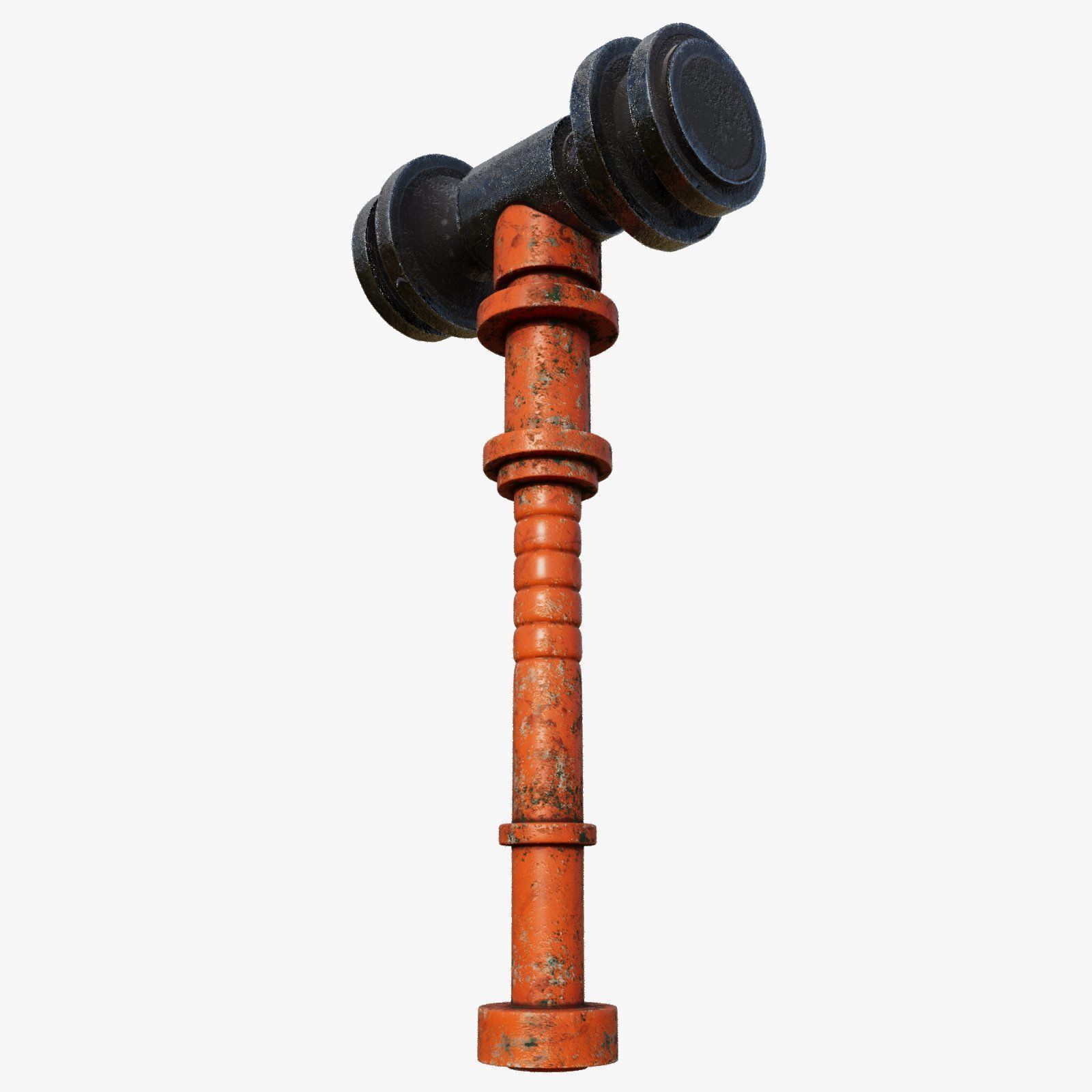 Divine 3D Model of Angelic Hammer for Heavenly Conquests 3D model_8