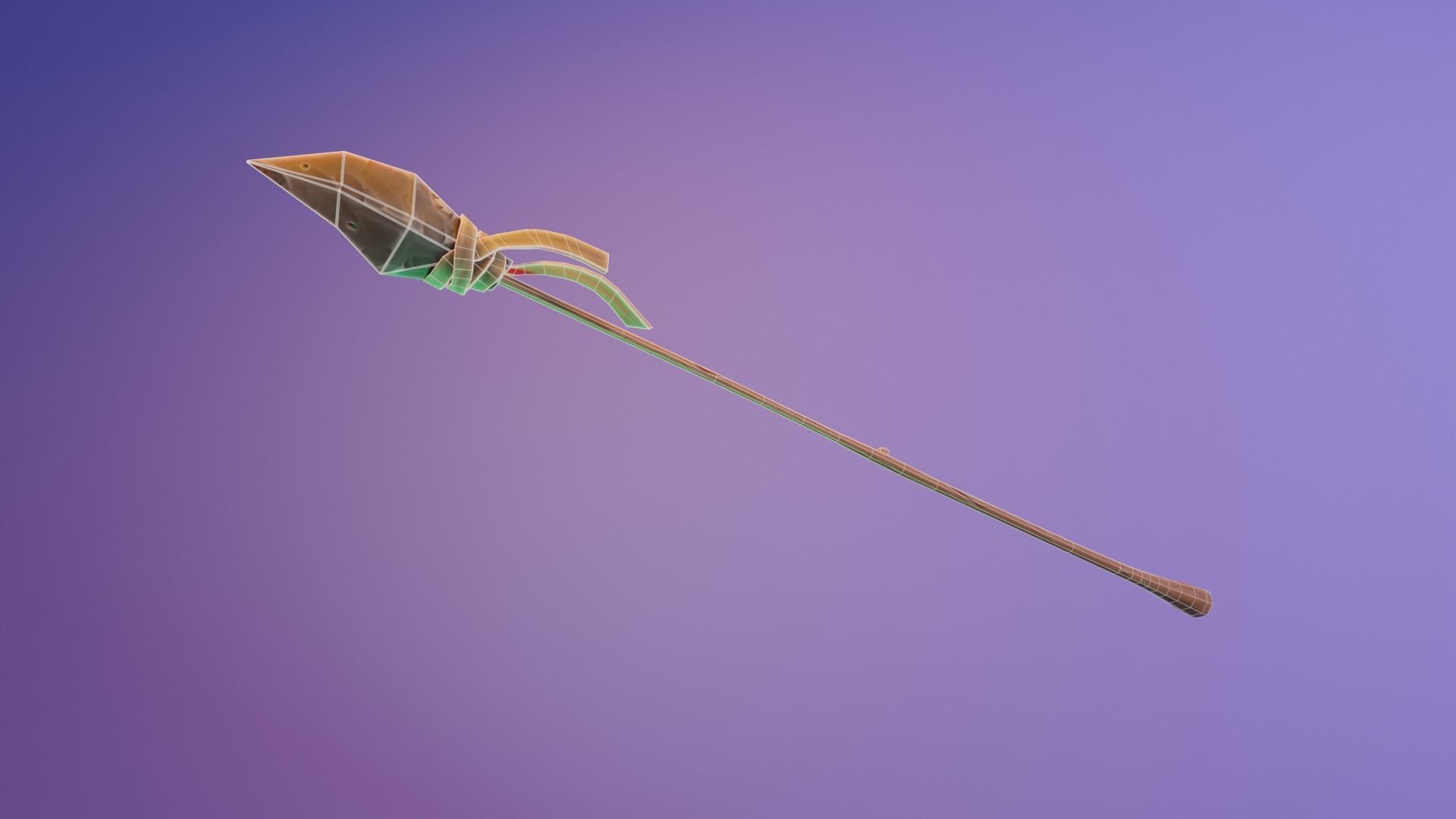 Stylized Lance Low-poly 3D model_1