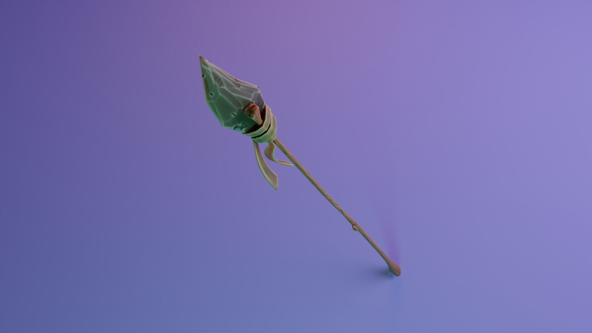 Stylized Lance Low-poly 3D model_2