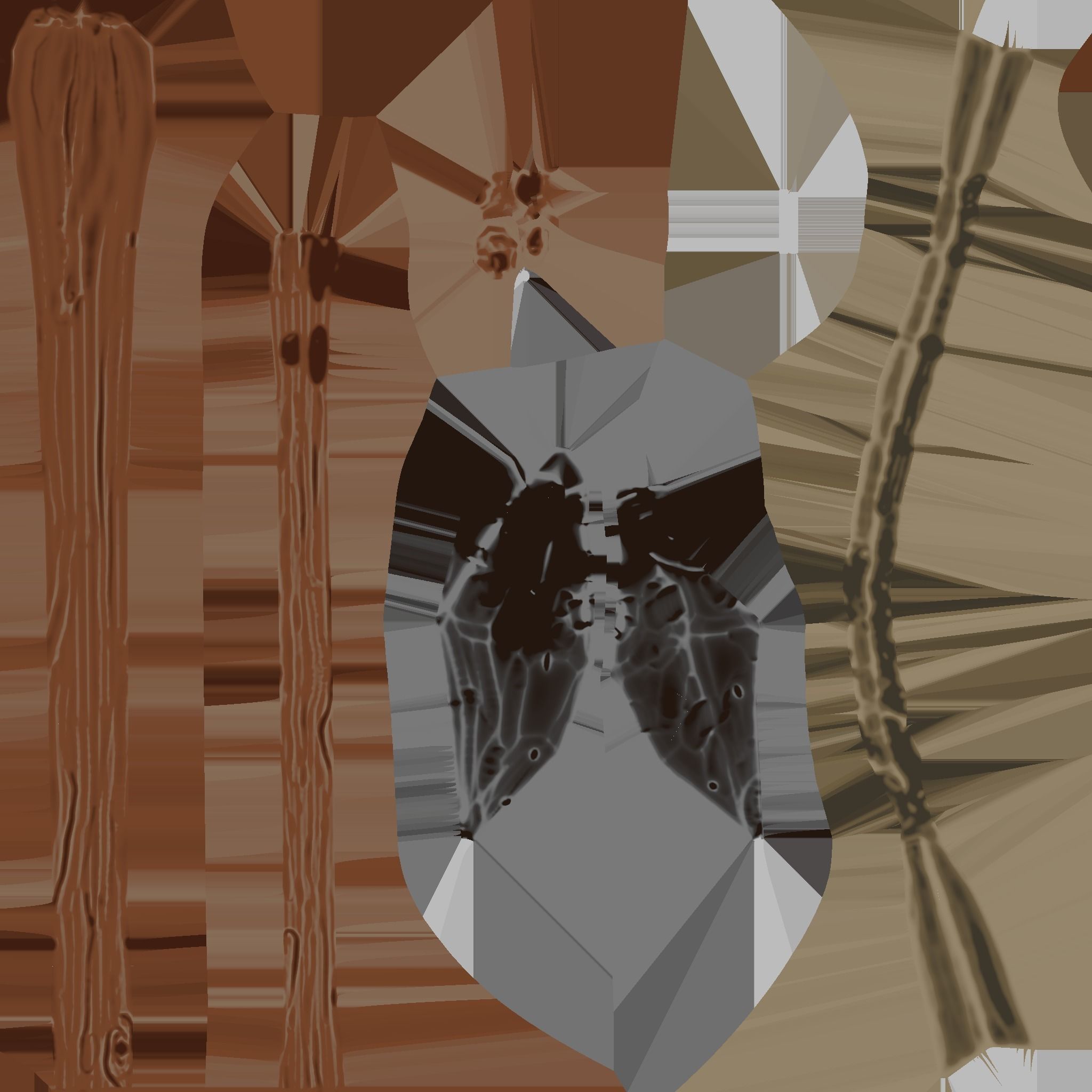 Stylized Lance Low-poly 3D model_3