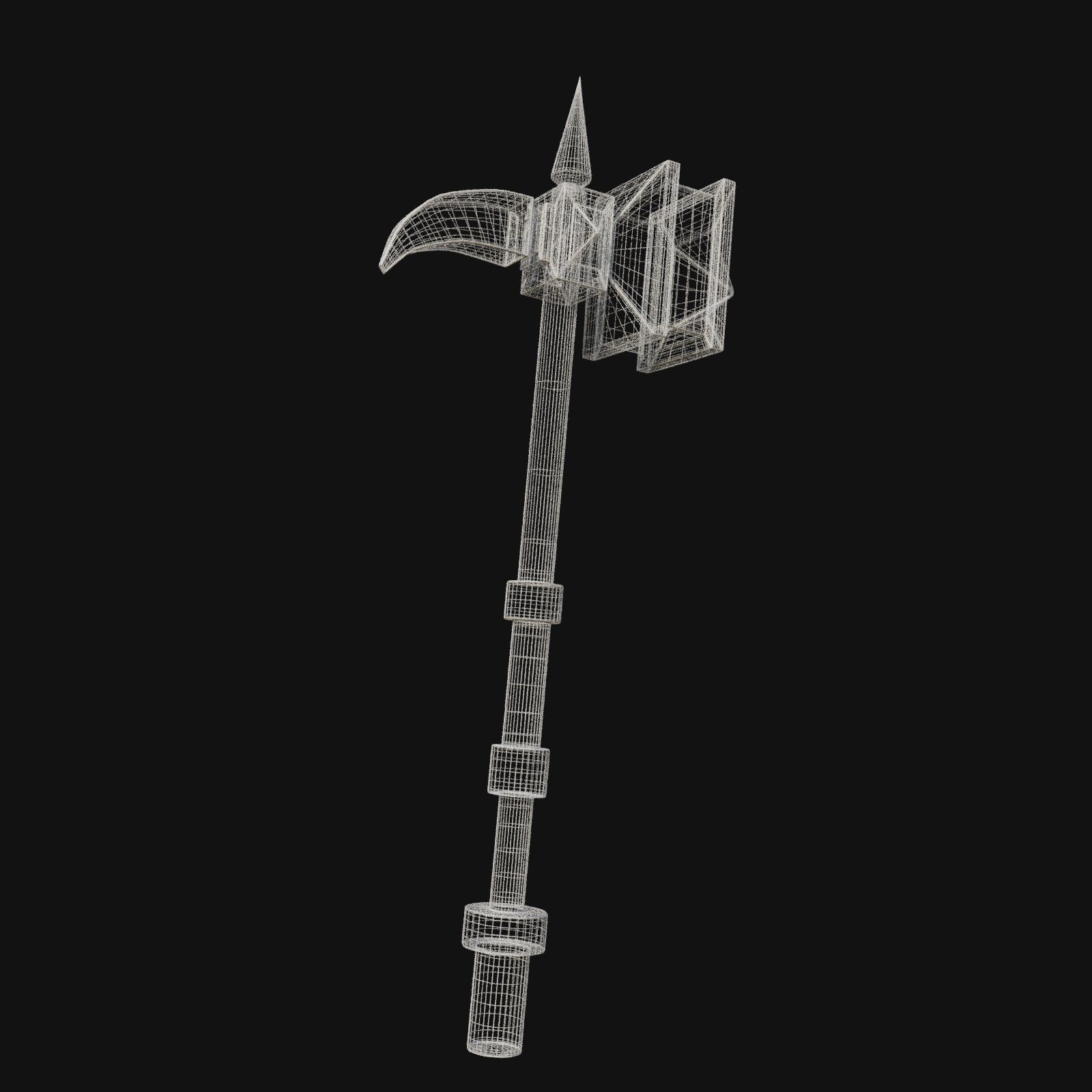 Heroic 3D Model of Hammer of Justice for Paladin Warriors 3D model_9
