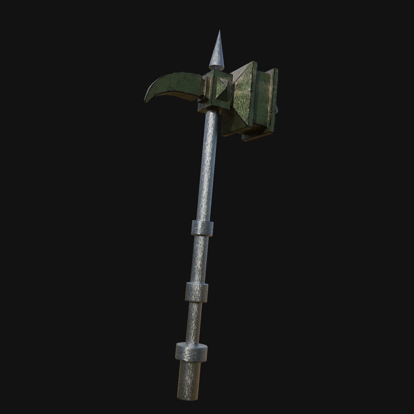 Heroic 3D Model of Hammer of Justice for Paladin Warriors 3D model_2