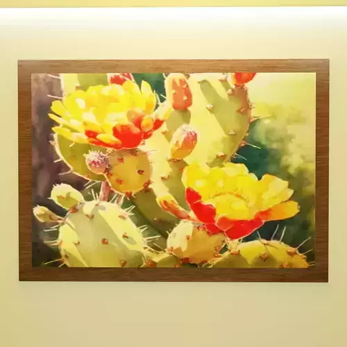 Cactus flowers painting