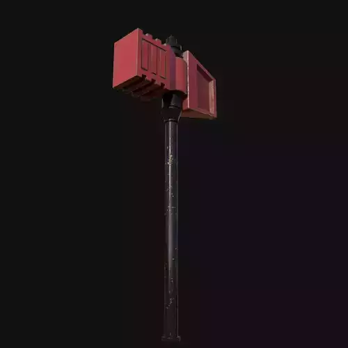 Dwarven 3D Model of Smiths Hammer for Crafting Adventures 3D model