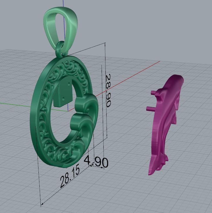 Pendant Dolphin 3D print model_9