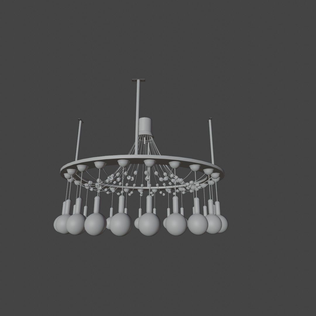 Ceiling lamp 3D model_5