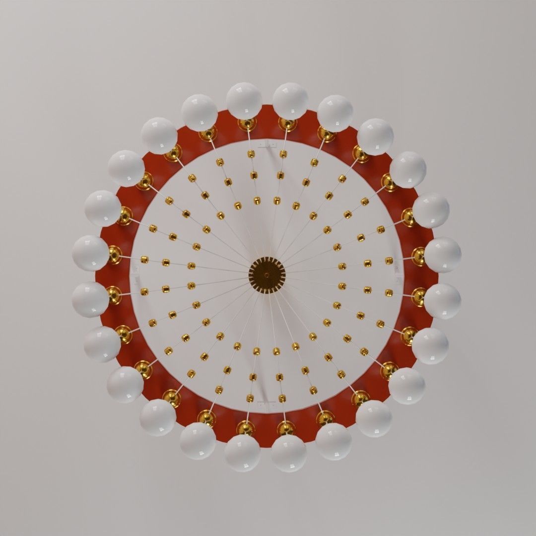 Ceiling lamp 3D model_3