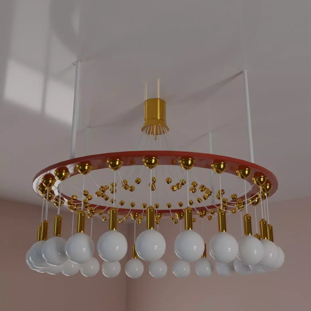 Ceiling lamp 3D model_0