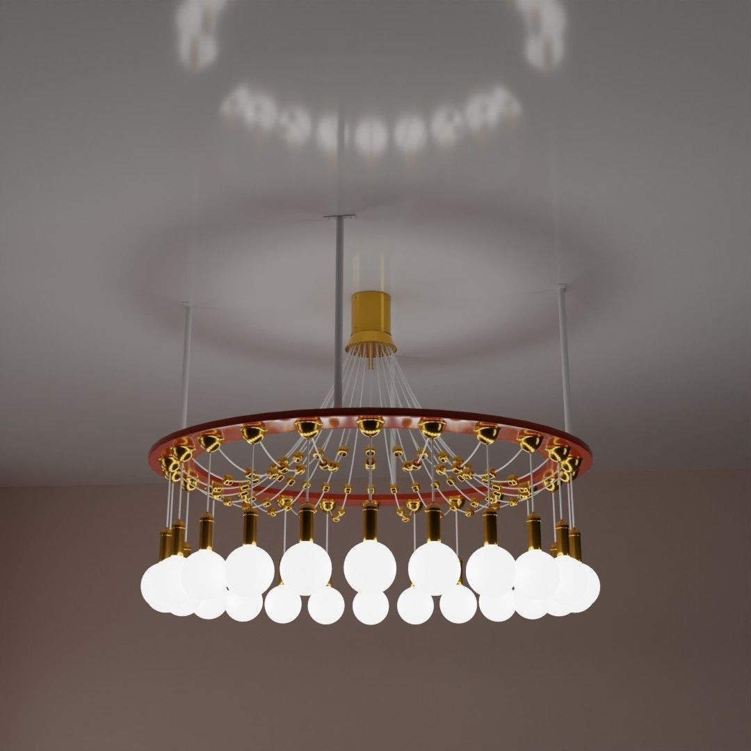Ceiling lamp 3D model_4