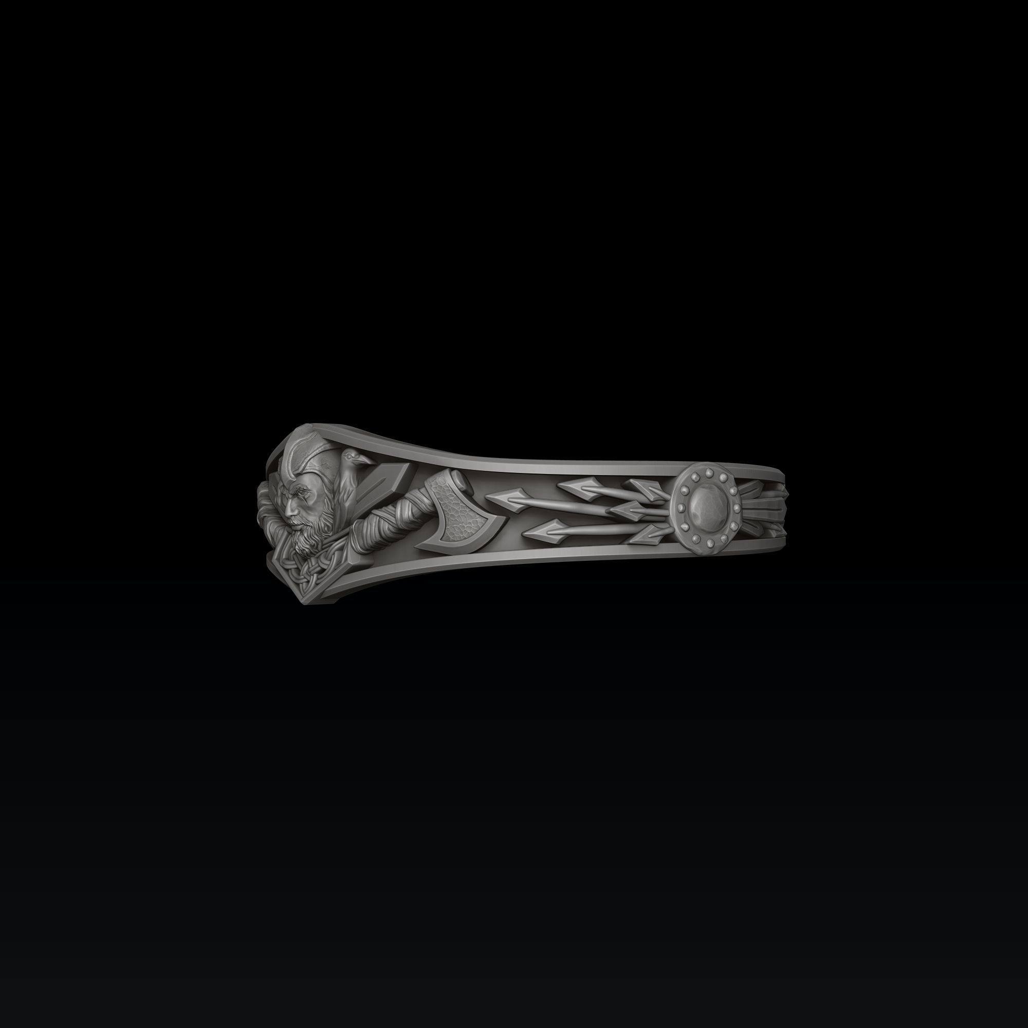 Viking Bracelet 3D print model_5