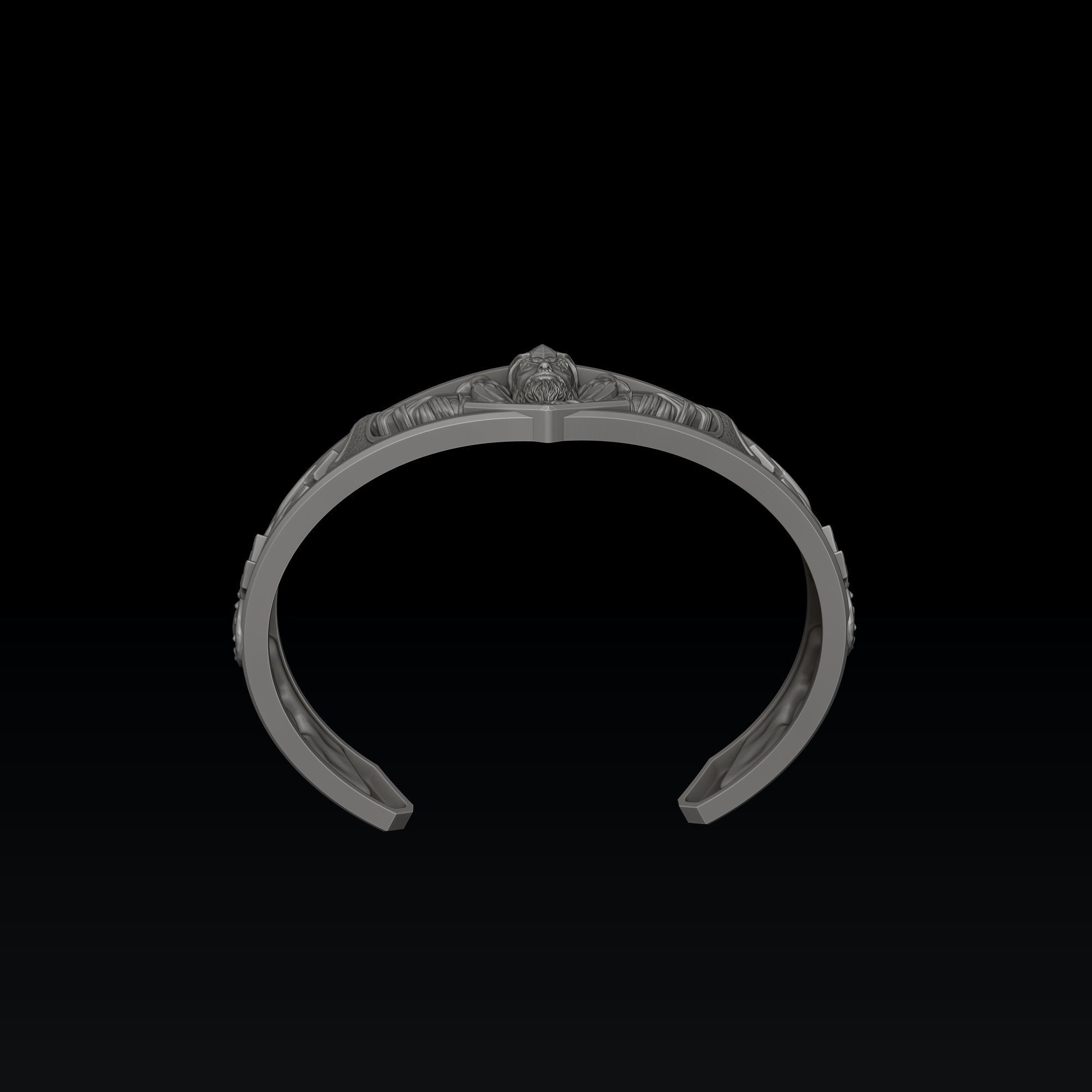 Viking Bracelet 3D print model_4