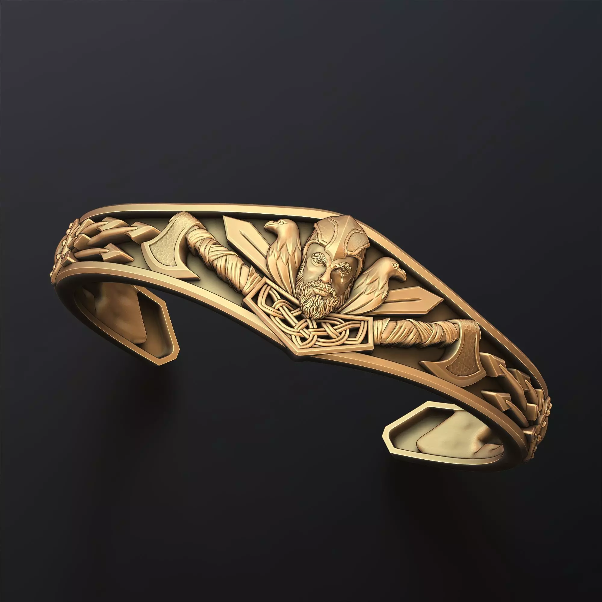 Viking Bracelet 3D print model_0
