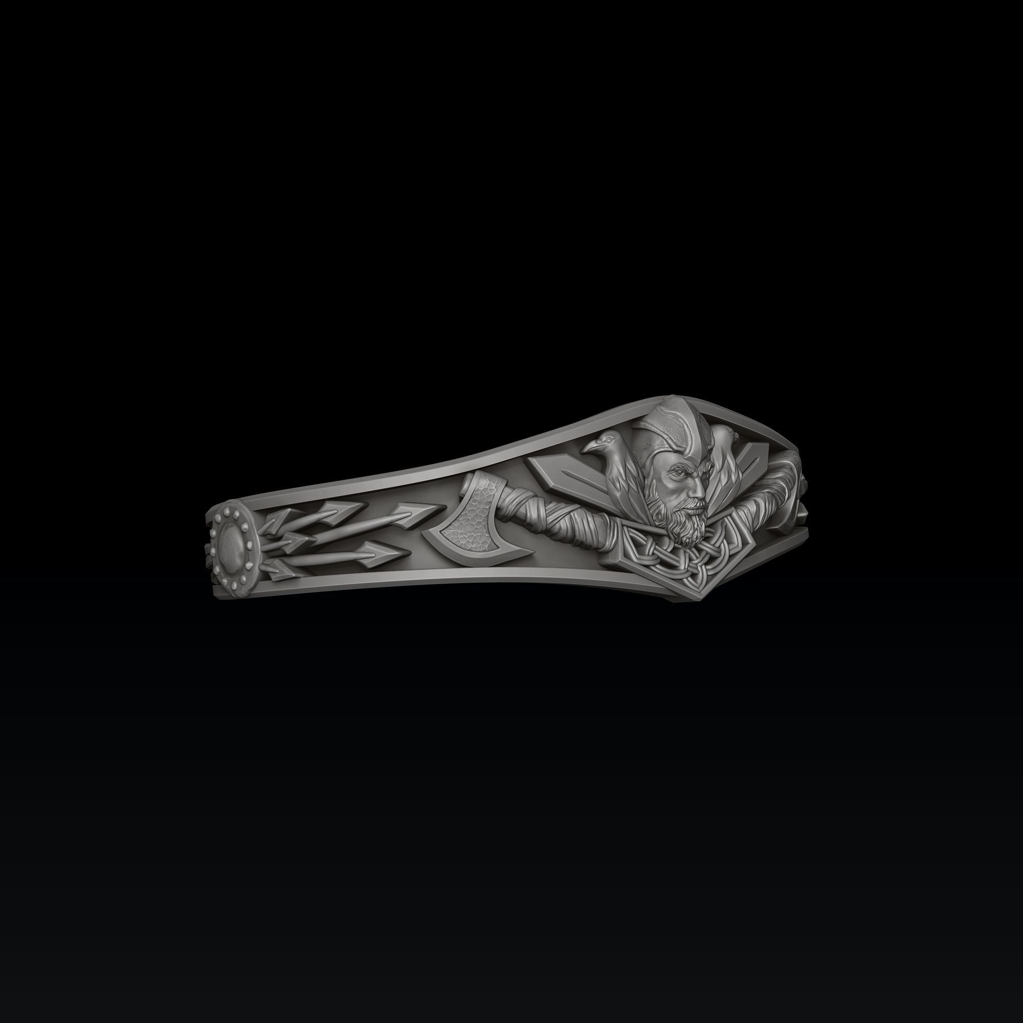 Viking Bracelet 3D print model_3