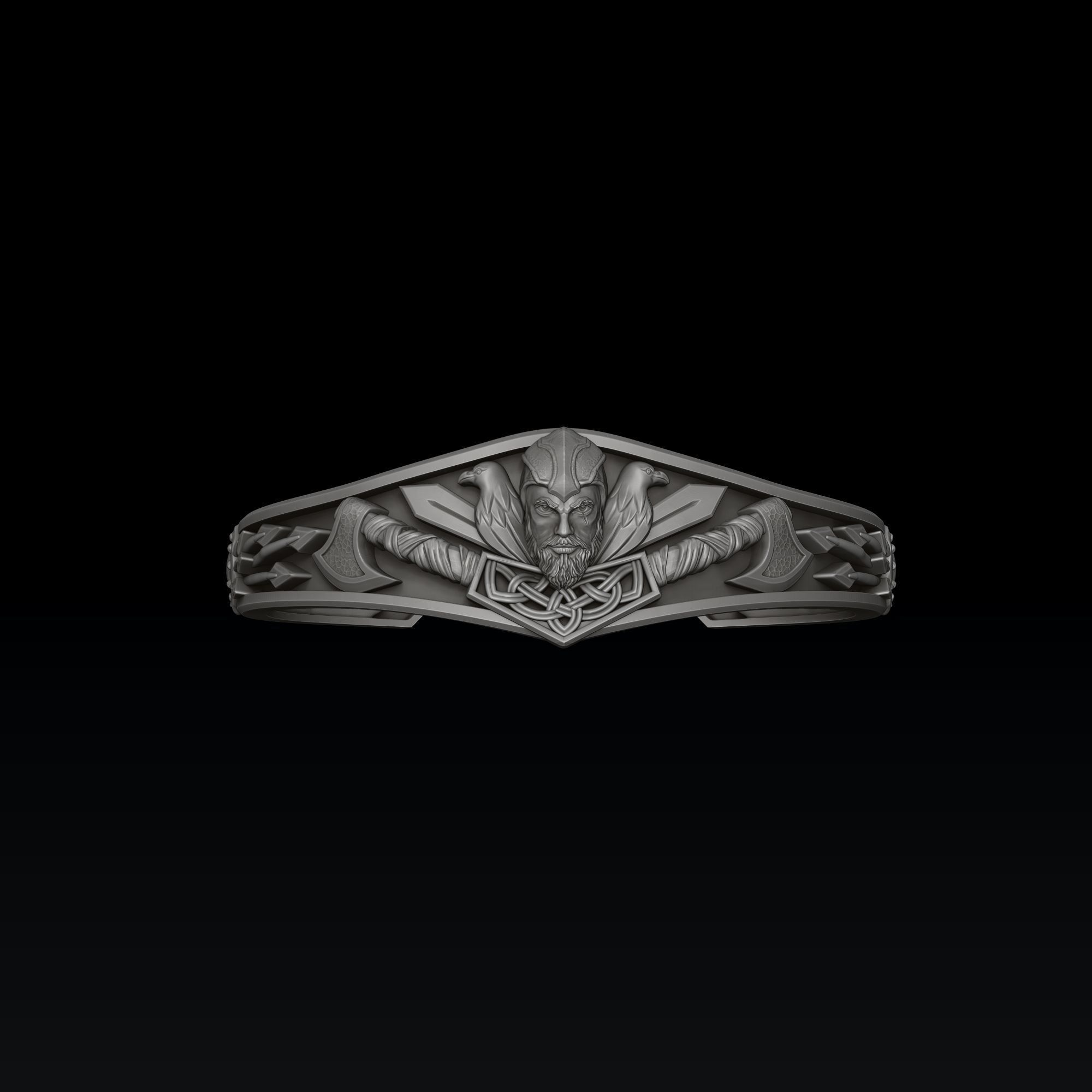 Viking Bracelet 3D print model_1