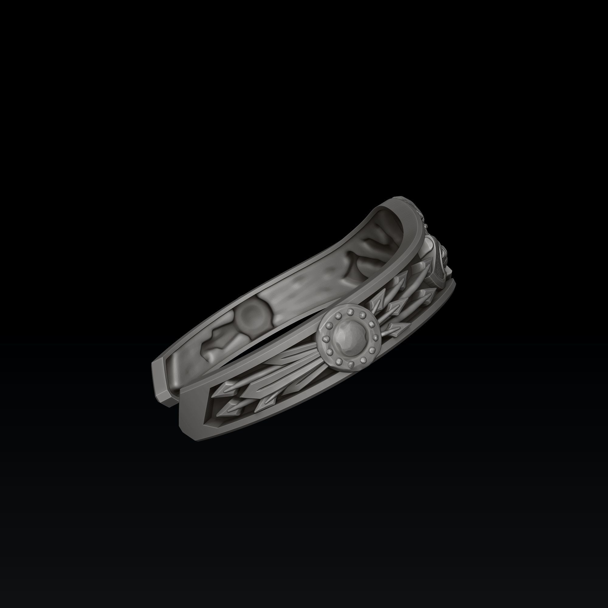Viking Bracelet 3D print model_2