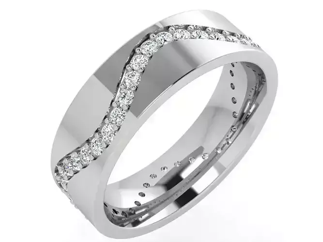 Diamond Wedding Band 4401