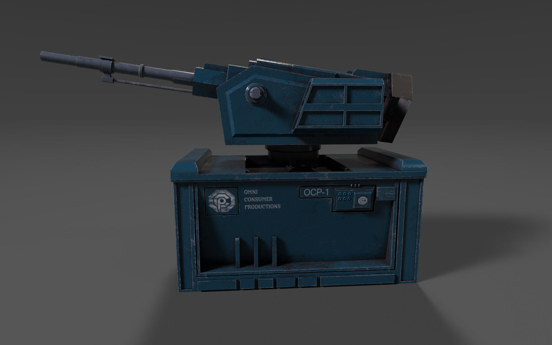 robocop Low-poly 3D model_1