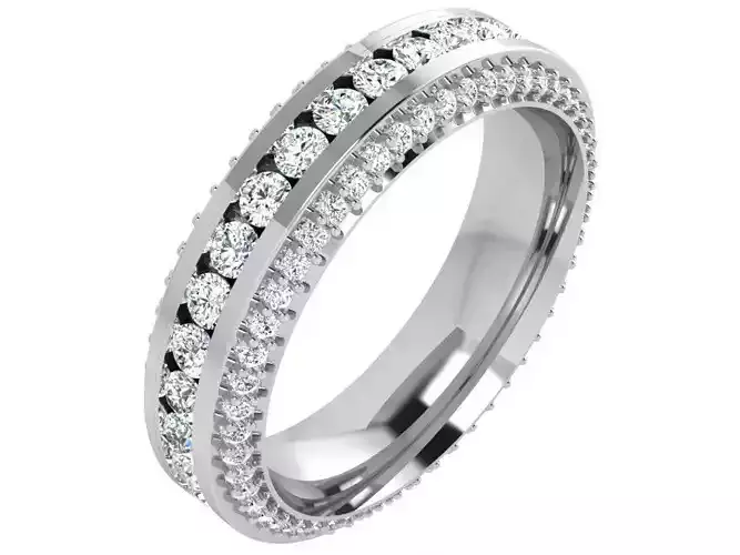 Diamond Channel Setting Band 4405