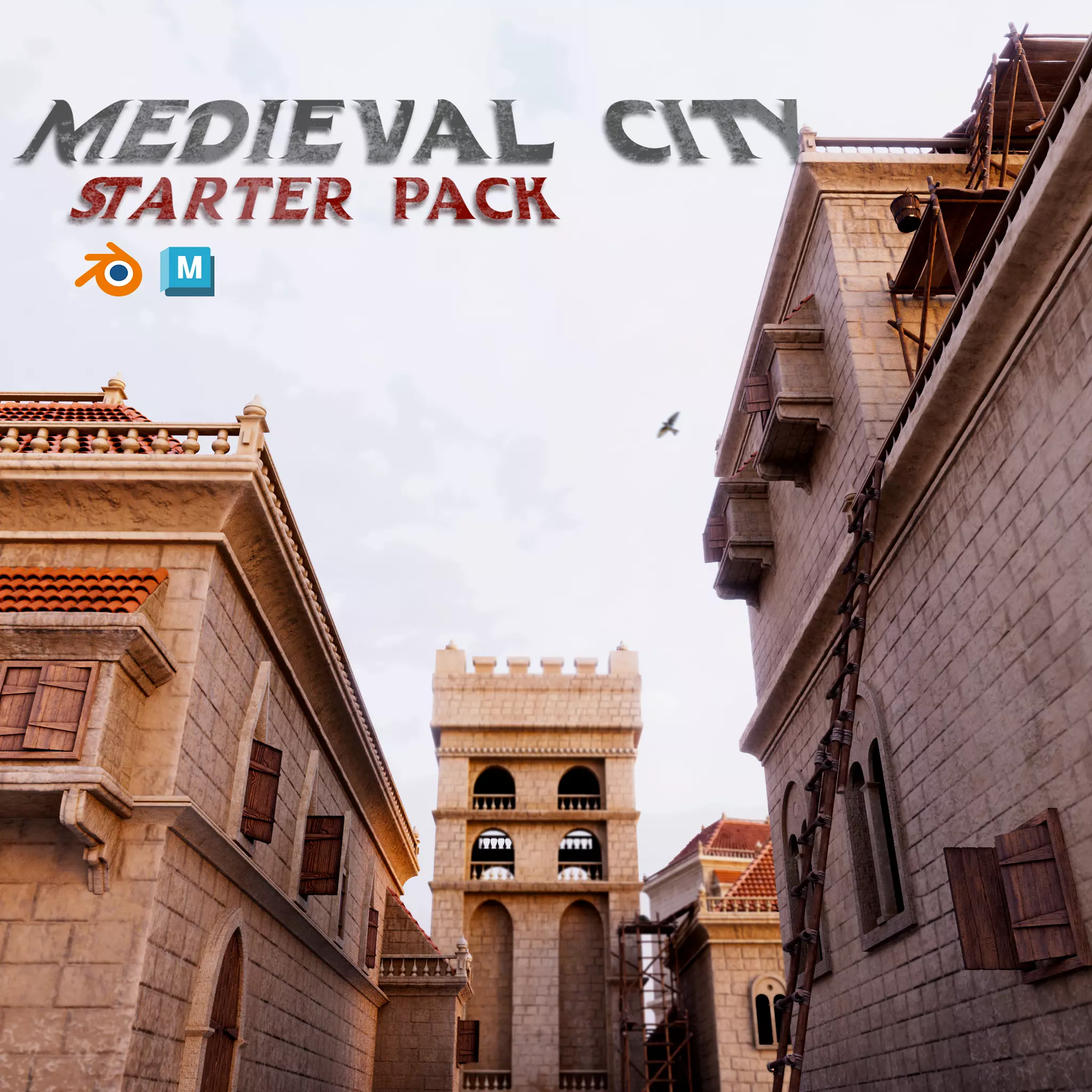 Medieval City- Starter Kit 3D model