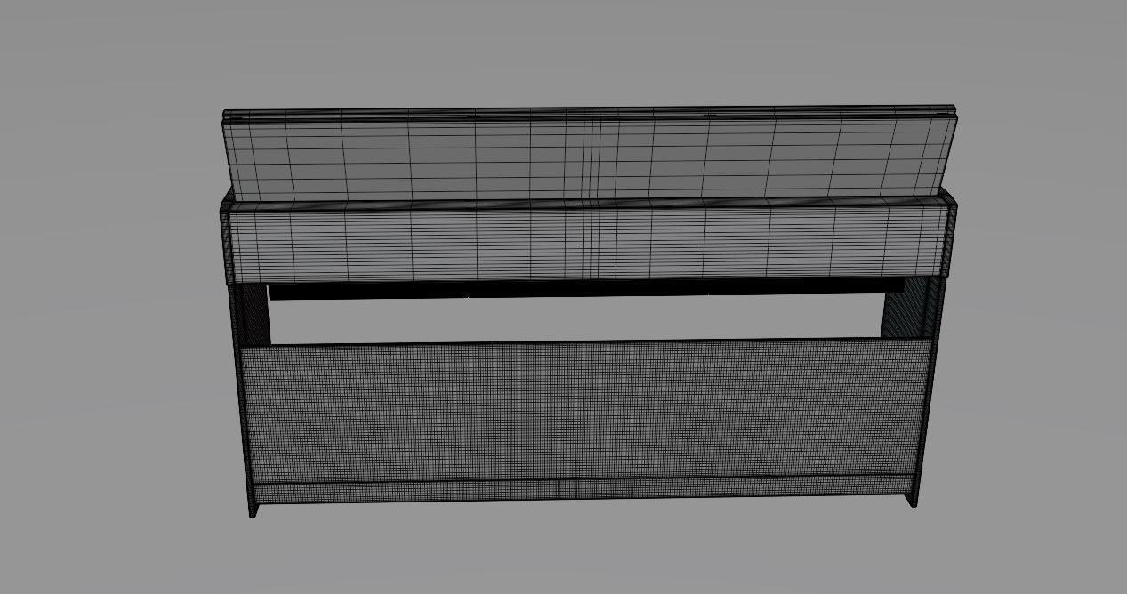 Electronic Piano Black 3D model_11