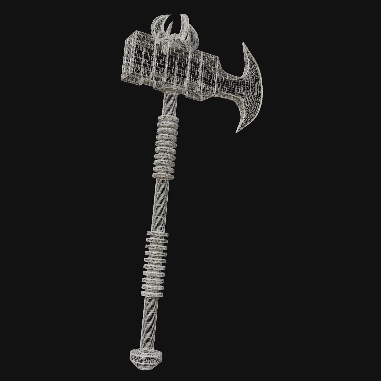 Professional Grade 3D Model of Carpenters Framing Hammer 3D model_6