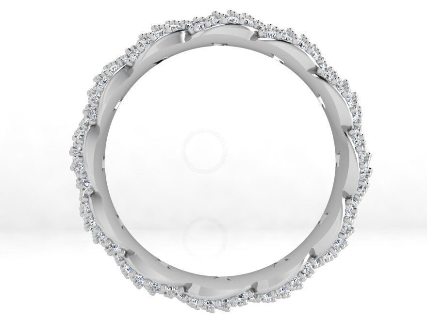 Diamond Cumin Chain Ring 4410 3D print model_4